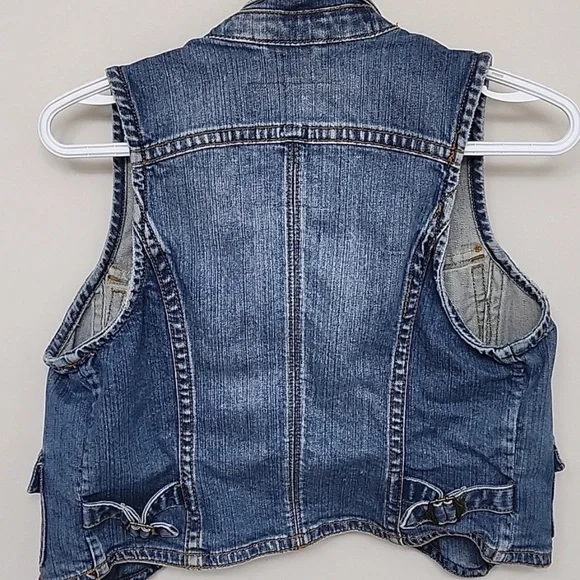 EDC by Esprit - Vintage Denim Vest. Jeans Jacket. Size Medium Women. - Picture 3 of 6